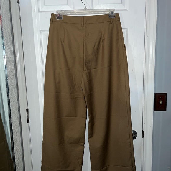 Commense Utility Asymmetrical Full Length Wide Leg Trousers. - Picture 4 of 9